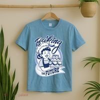 Baking The Future Retro Cartoon T-Shirt thumb 2