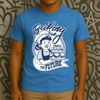 Baking The Future Retro Cartoon T-Shirt thumb 3