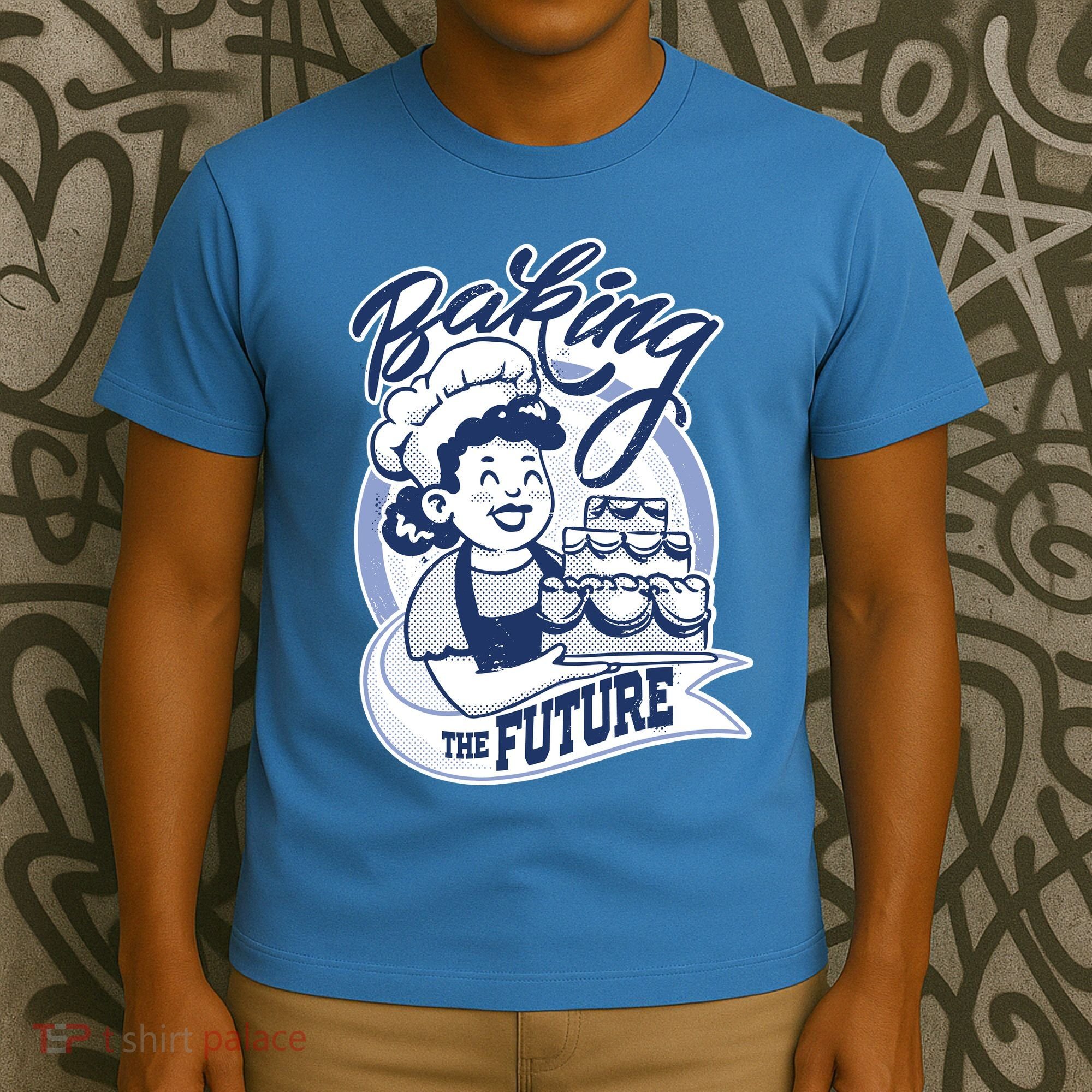 Baking The Future Retro Cartoon T-Shirt