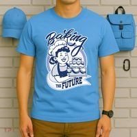Baking The Future Retro Cartoon T-Shirt thumb 5