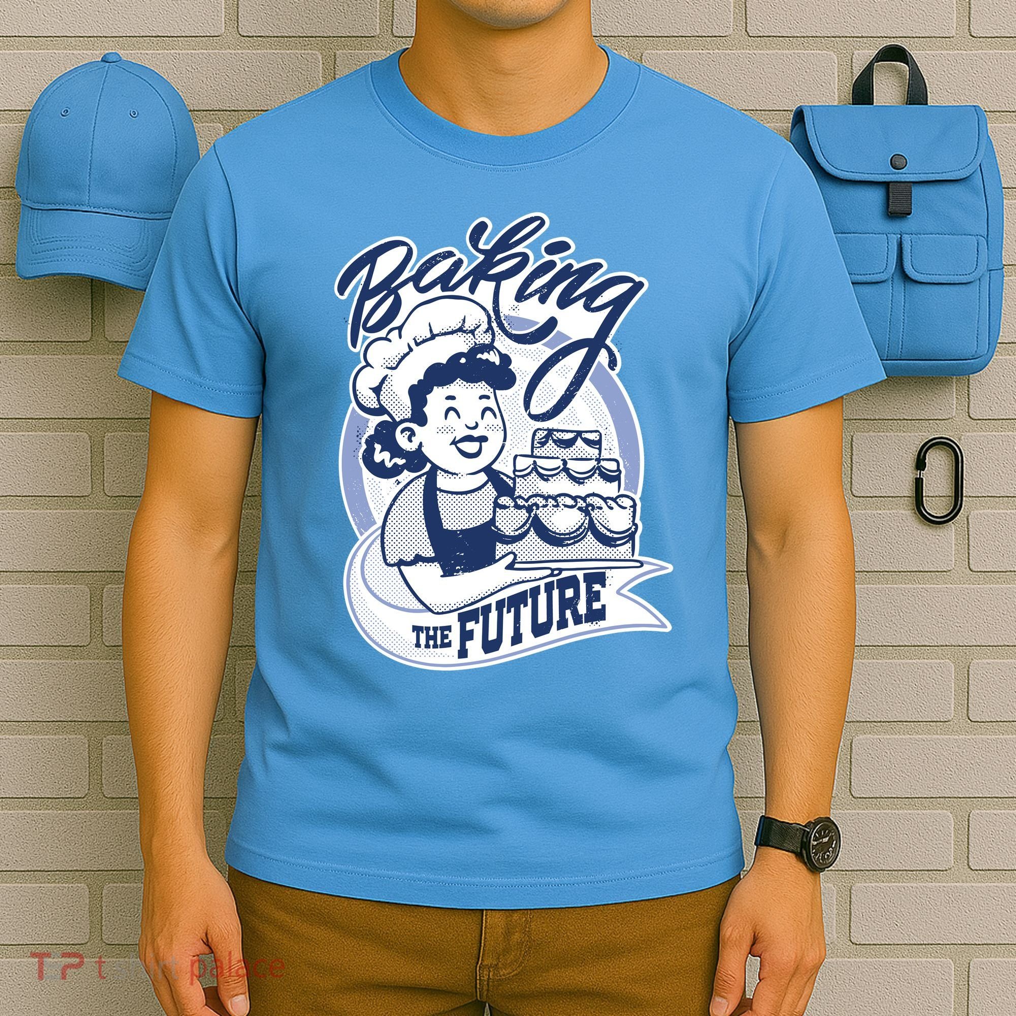 Baking The Future Retro Cartoon T-Shirt