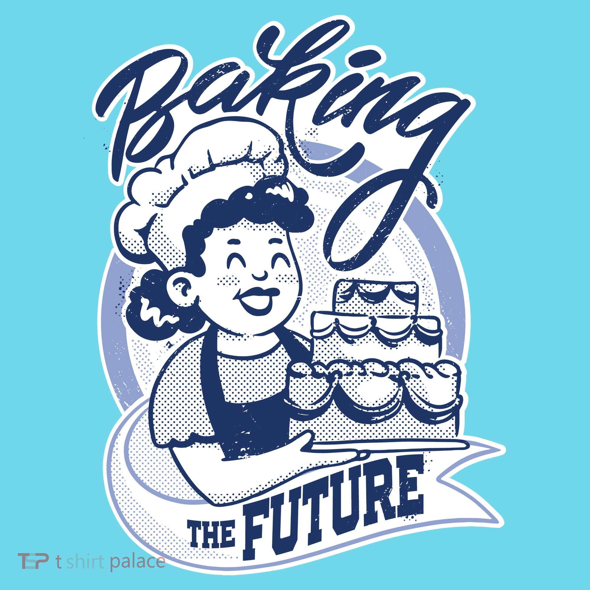 Baking The Future Retro Cartoon T-Shirt