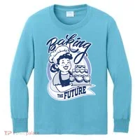 Baking The Future Retro Cartoon Kids Long Sleeve Shirt thumb 0