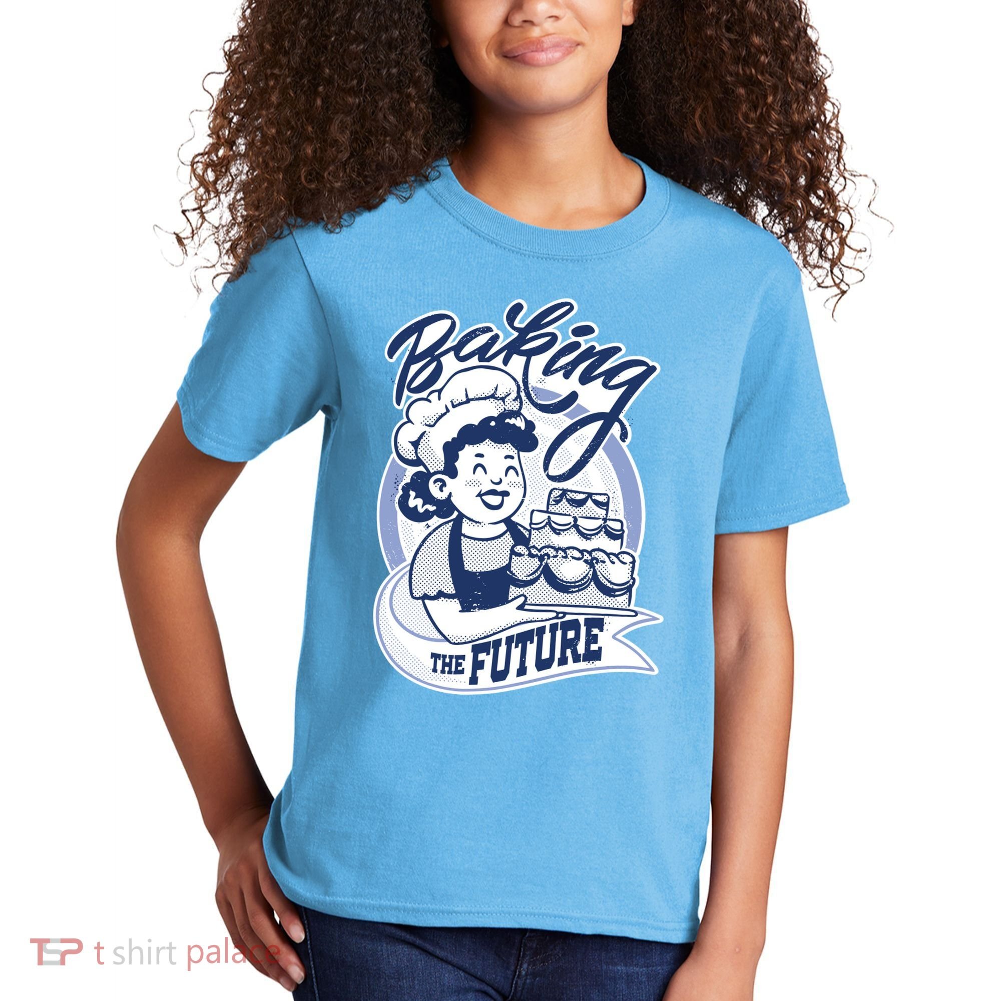 Baking The Future Retro Cartoon Kids T-Shirt