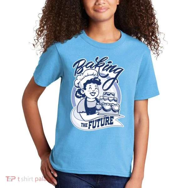 Baking The Future Retro Cartoon Kids T-Shirt