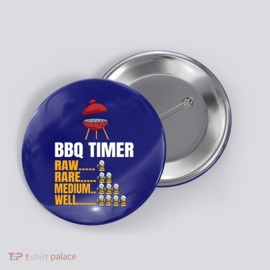 Bbq Timer Funny Gift Bbq Timer Barbecue Sign Funny 4th Of July Gift Button