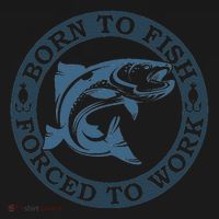 Born To Fish But Forced To Work Fishing Women's Hoodie thumb 2