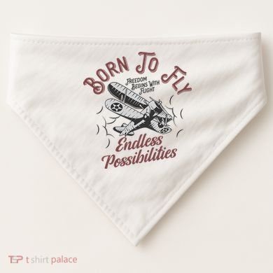 Born To Fly USA-Made Doggie Bandana