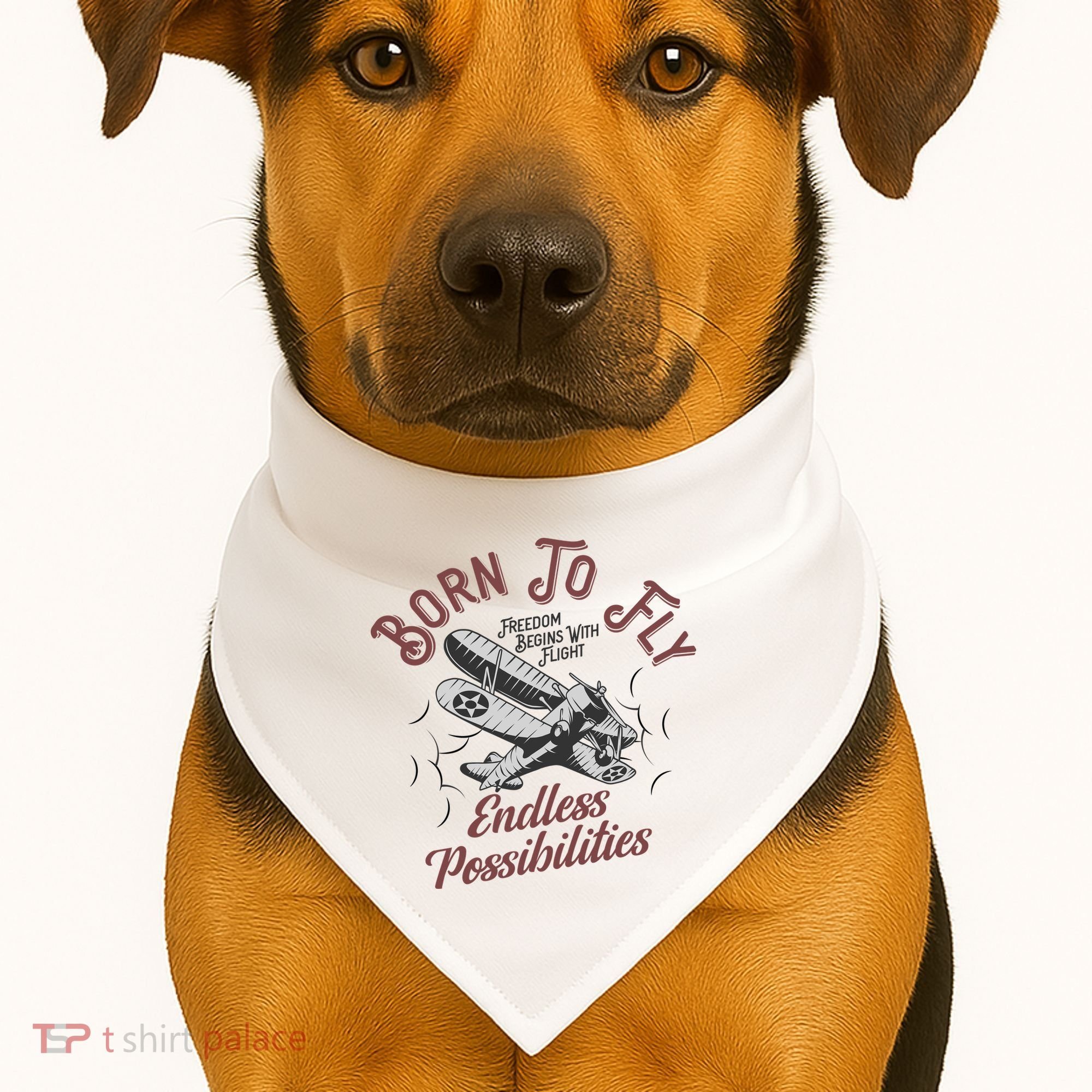 Born To Fly USA-Made Doggie Bandana