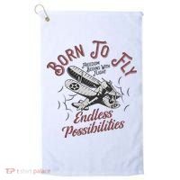 Born To Fly Golf Towel thumb 0