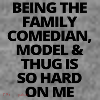 Being The Family Comedian Model And Thug Is So Hard On Me Hoodie thumb 2