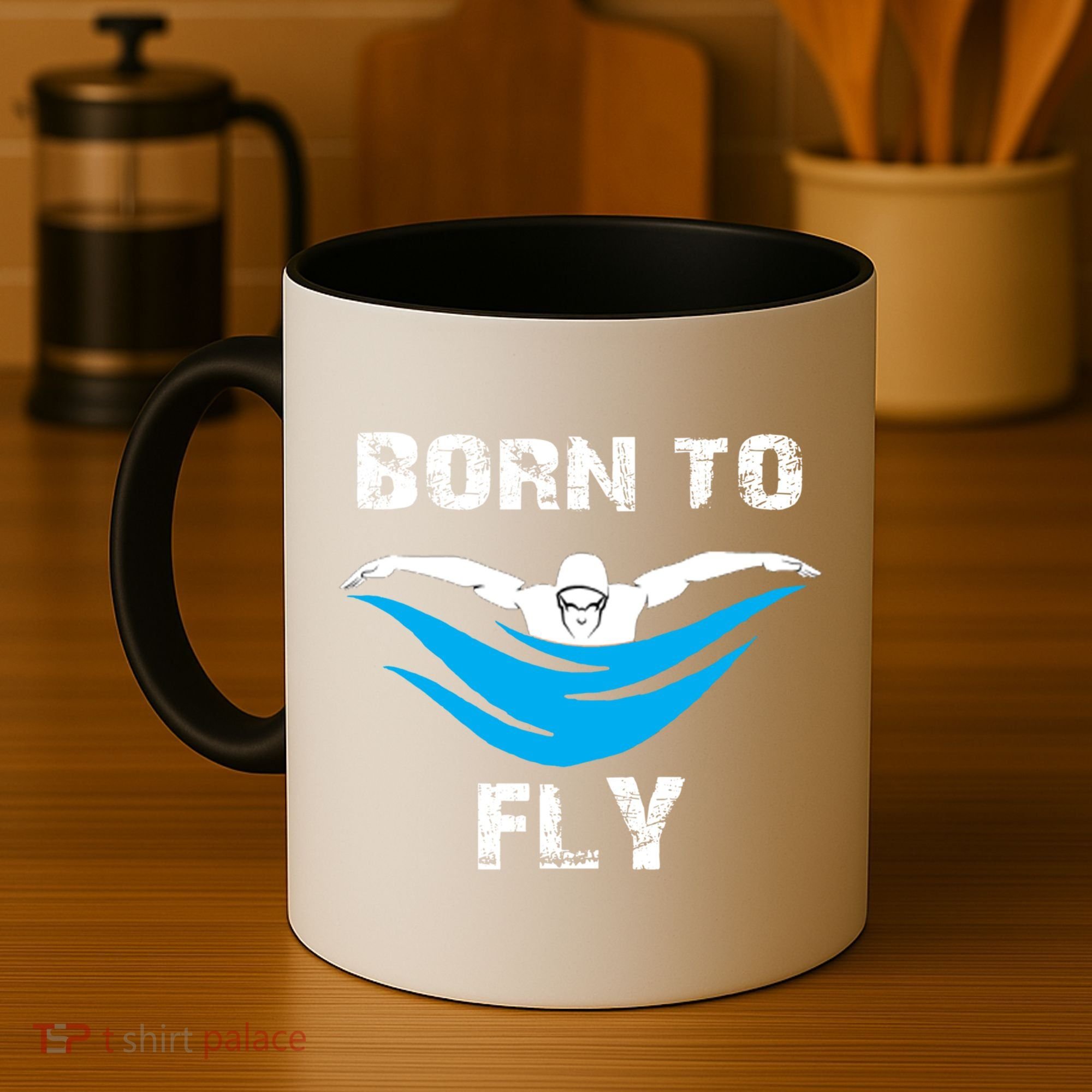 Born To Fly Butterfly Swimmers Swim Meet Gift Coffee Mug