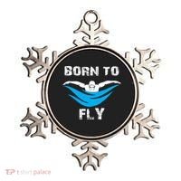 Born To Fly Butterfly Swimmers Swim Meet Gift Ornament thumb 0