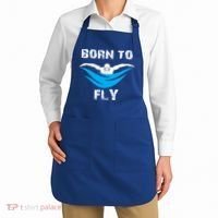 Born To Fly Butterfly Swimmers Swim Meet Gift Apron thumb 2