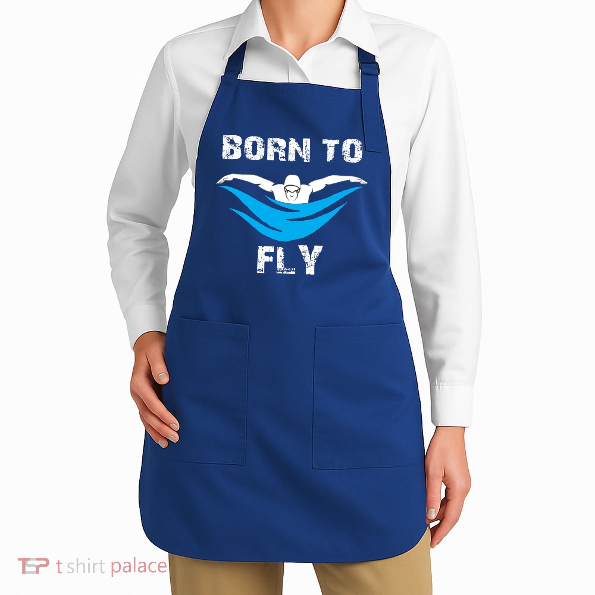 Born To Fly Butterfly Swimmers Swim Meet Gift Apron