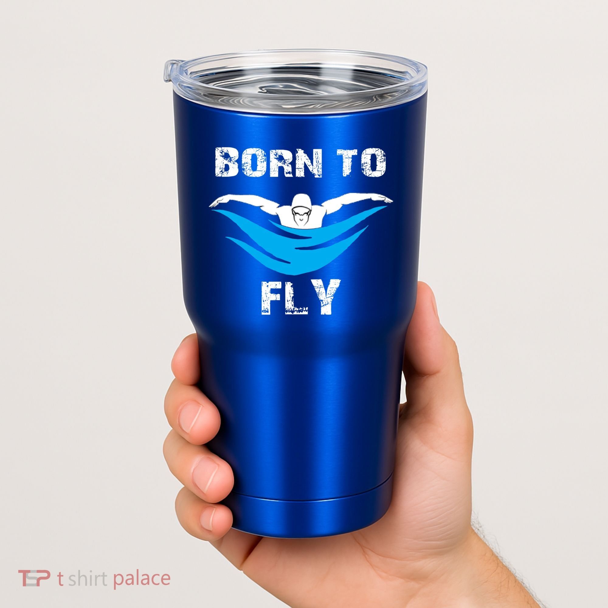 Born To Fly Butterfly Swimmers Swim Meet Gift Tumbler