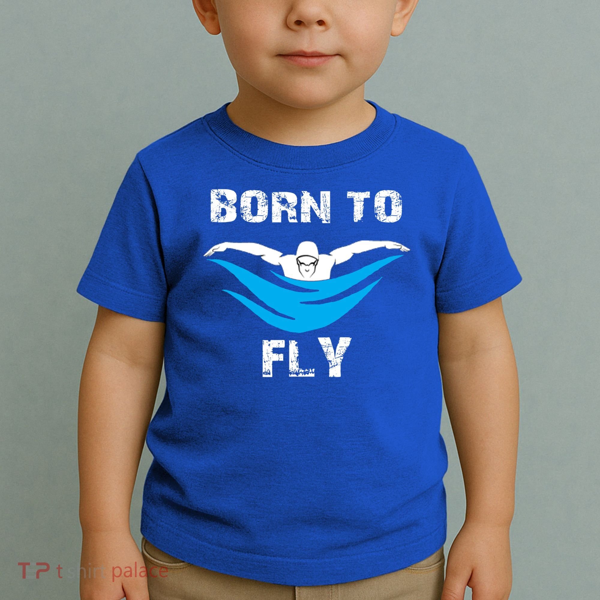 Born To Fly Butterfly Swimmers Swim Meet Gift Toddler T-Shirt