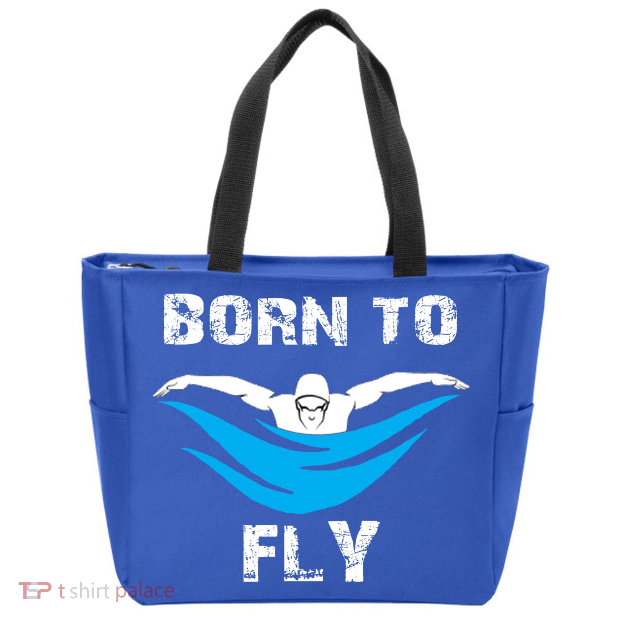 Born To Fly Butterfly Swimmers Swim Meet Gift Tote Bag