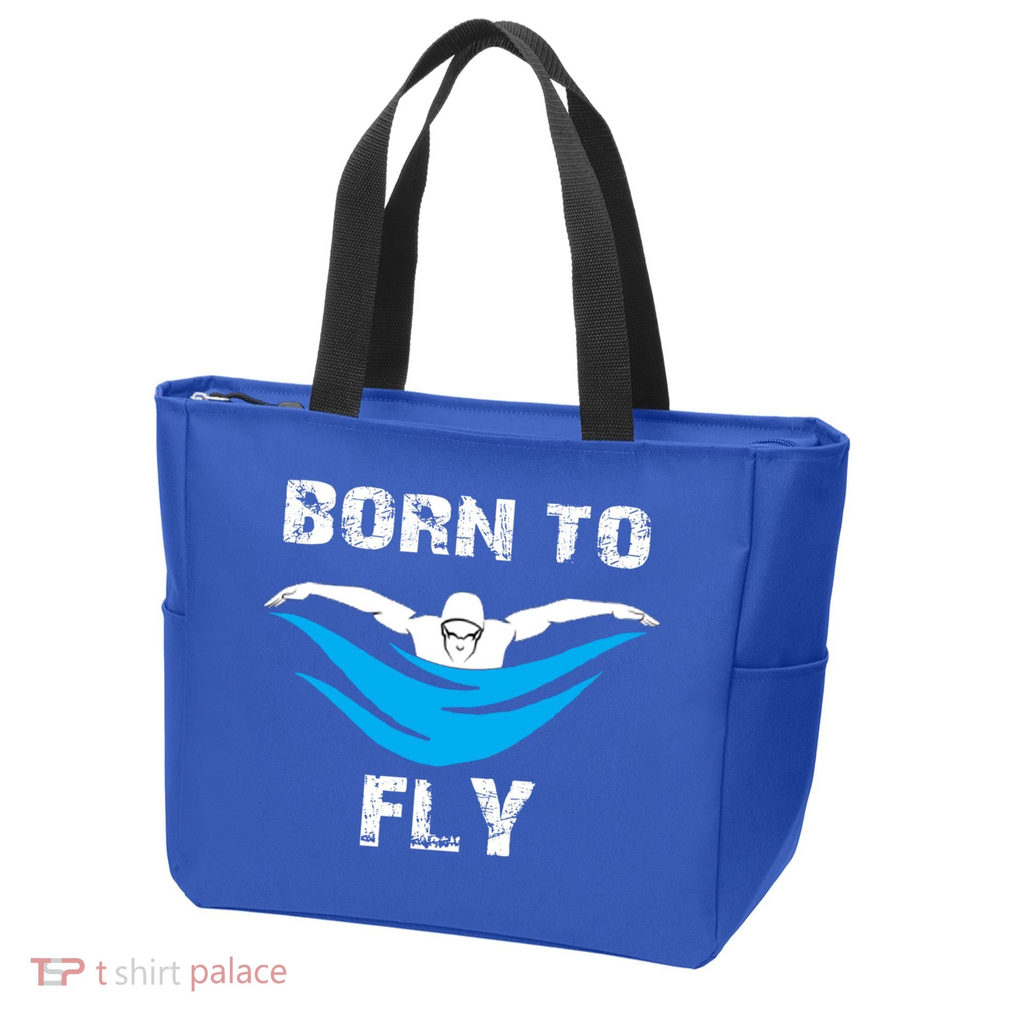 Born To Fly Butterfly Swimmers Swim Meet Gift Tote Bag
