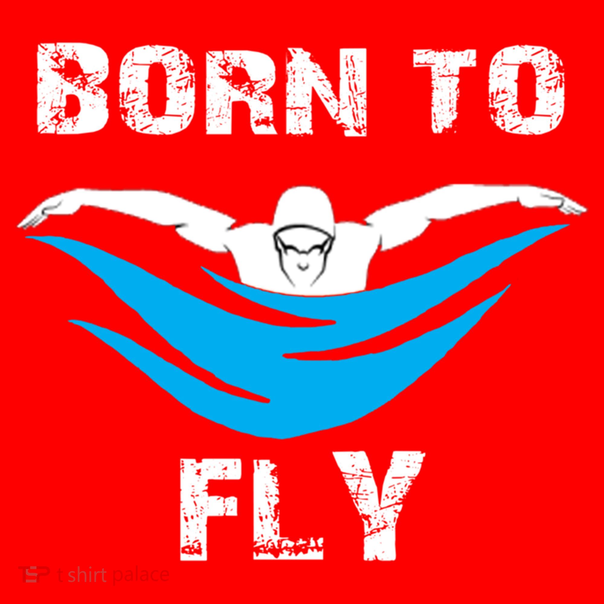 Born To Fly Butterfly Swimmers Swim Meet Gift Santa Hat