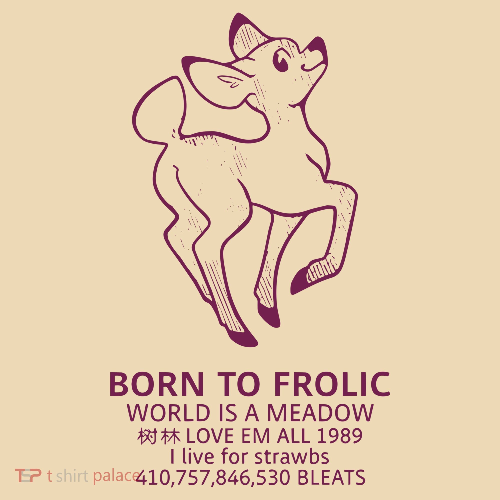 Born To Frolic World Is A Meadow Tote Bag