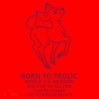 Born To Frolic World Is A Meadow Santa Hat thumb 1