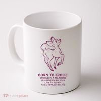 Born To Frolic World Is A Meadow Coffee Mug thumb 0