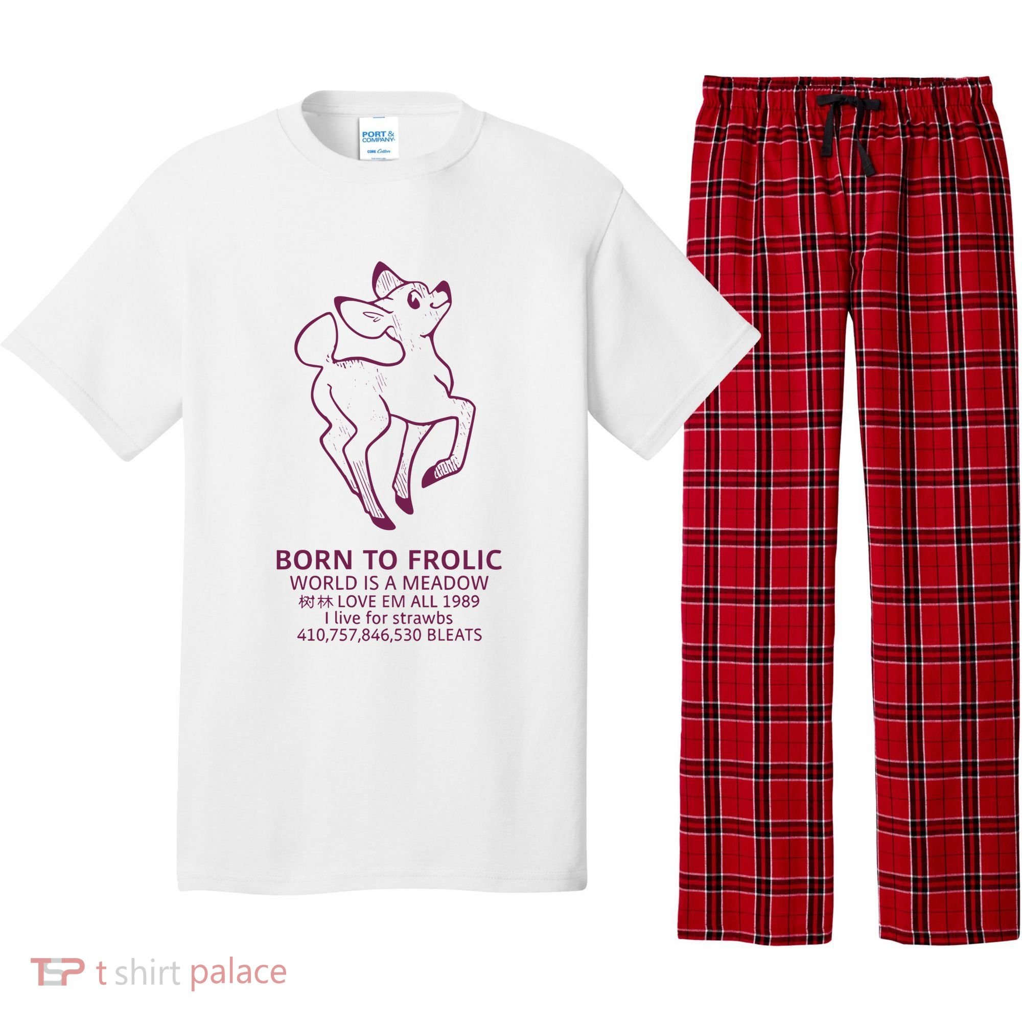 Born To Frolic World Is A Meadow Pajama Set