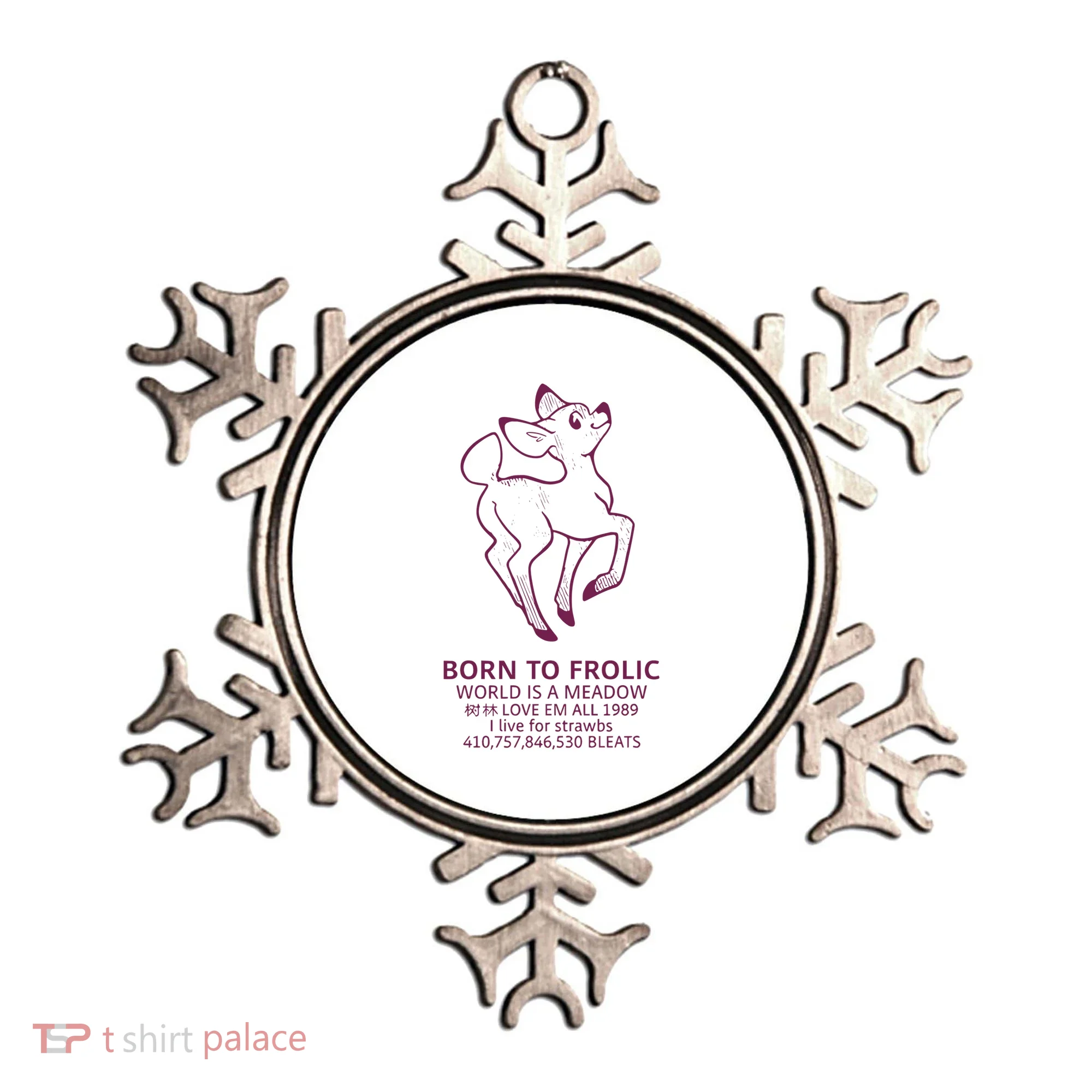 Born To Frolic World Is A Meadow Ornament
