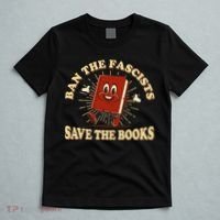 Ban The Fascists Save The Books Retro T-Shirt thumb 5