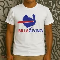 Billsgiving Turkey Football Gift Football Fan T-Shirt thumb 3