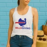 Billsgiving Turkey Football Gift Football Fan Women's Tank Top thumb 2