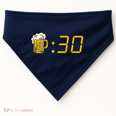 Beer Thirty. Funny Drinking Or Getting Drunk USA-Made Doggie Bandana
