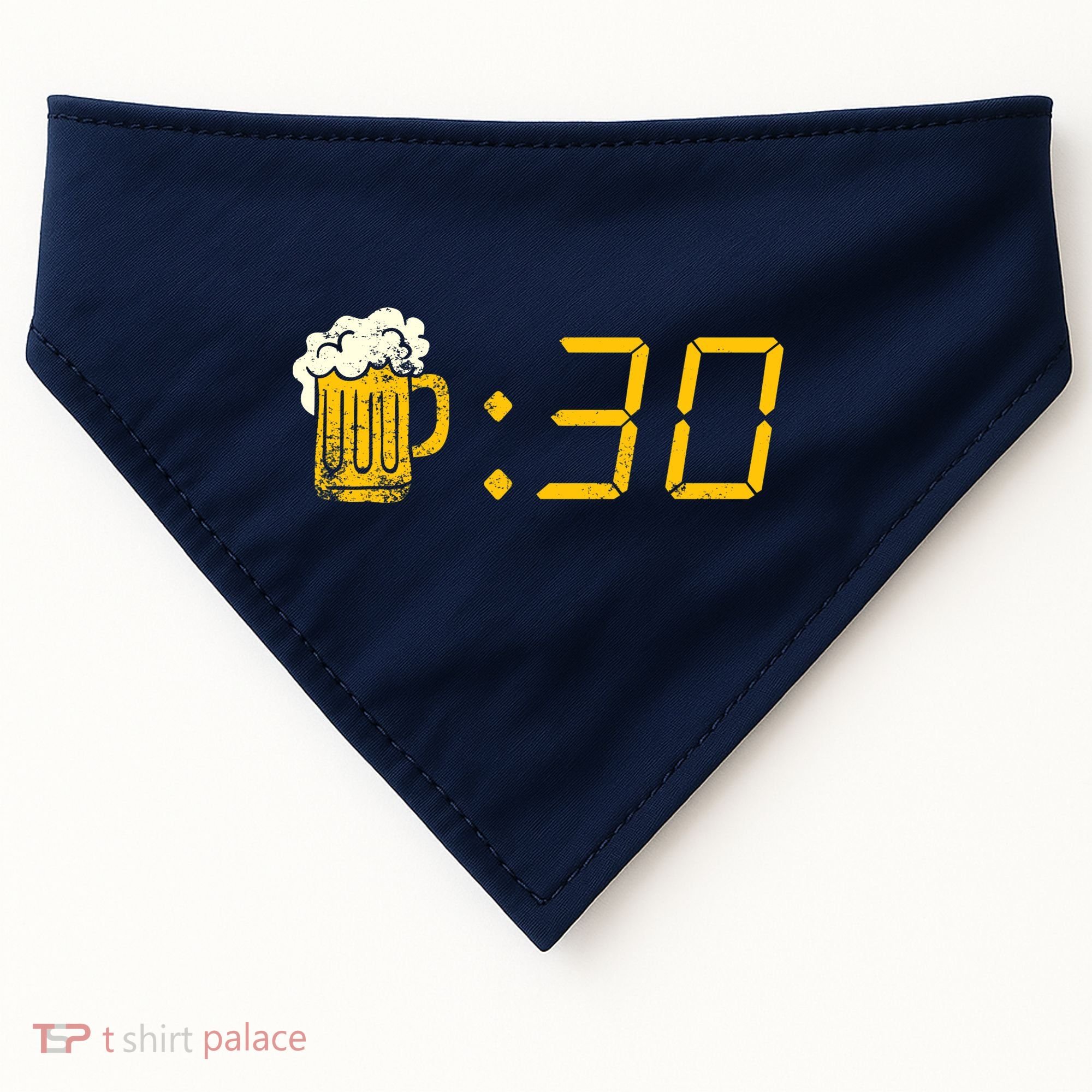 Beer Thirty. Funny Drinking Or Getting Drunk USA-Made Doggie Bandana