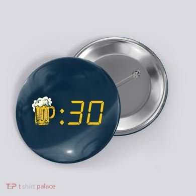 Beer Thirty. Funny Drinking Or Getting Drunk Button