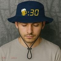 Beer Thirty. Funny Drinking Or Getting Drunk Bucket Hat thumb 2