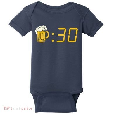 Beer Thirty. Funny Drinking Or Getting Drunk Baby Bodysuit