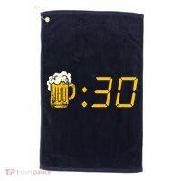 Beer Thirty. Funny Drinking Or Getting Drunk Golf Towel thumb 0
