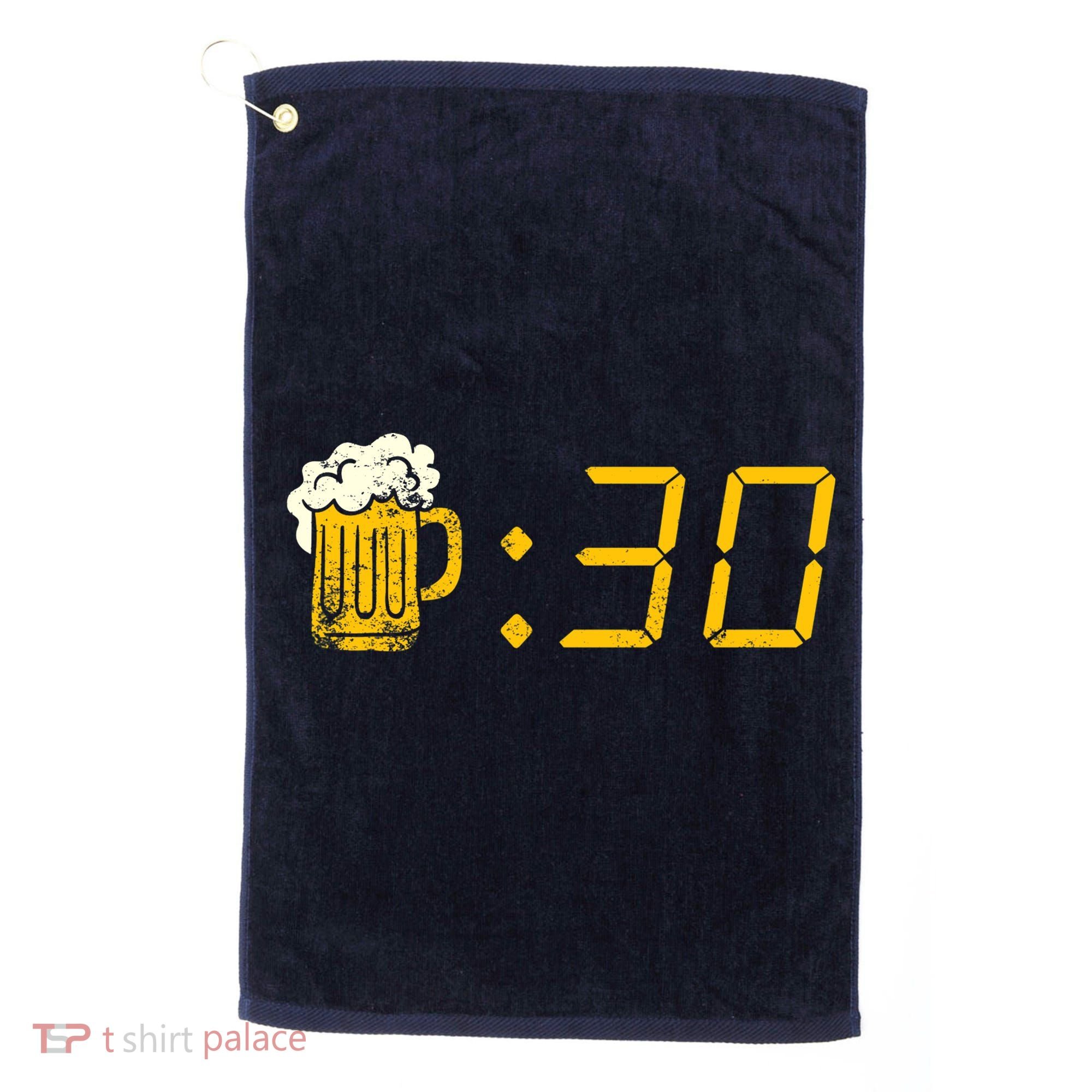 Beer Thirty. Funny Drinking Or Getting Drunk Golf Towel