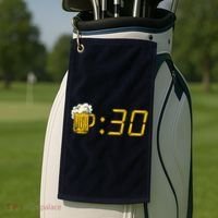 Beer Thirty. Funny Drinking Or Getting Drunk Golf Towel thumb 2