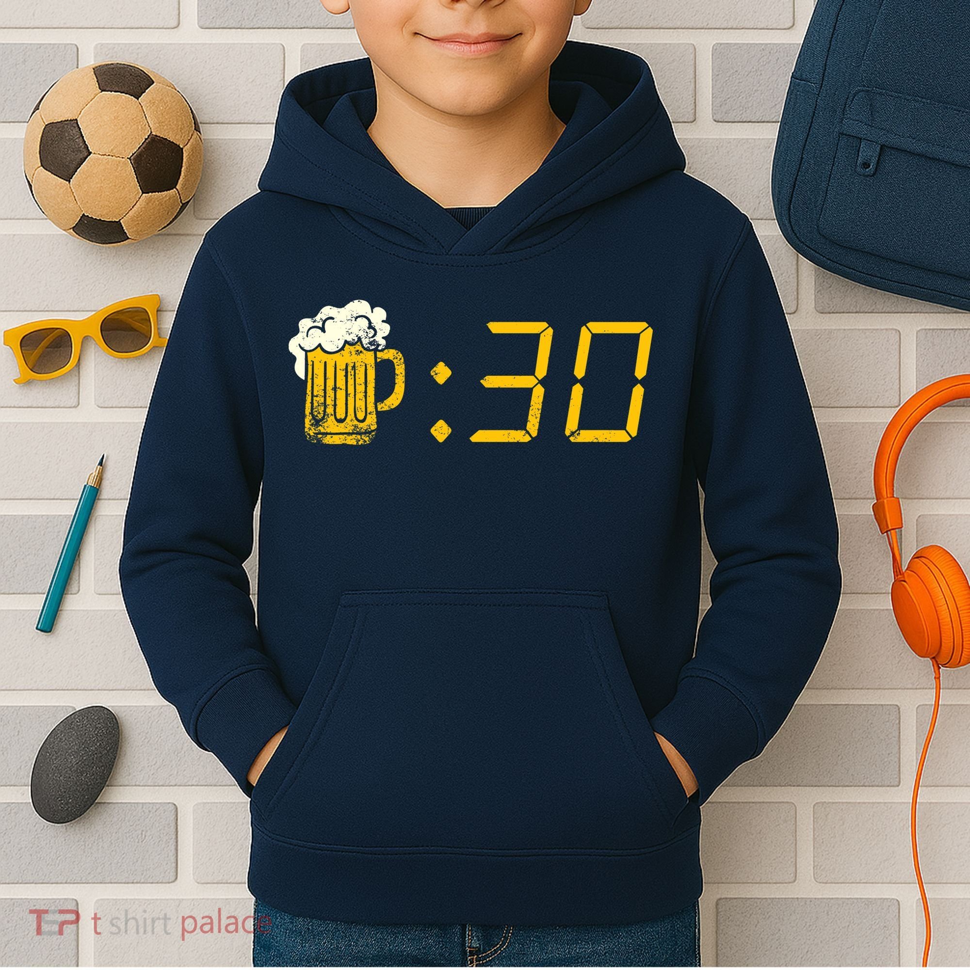 Beer Thirty. Funny Drinking Or Getting Drunk Kids Hoodie