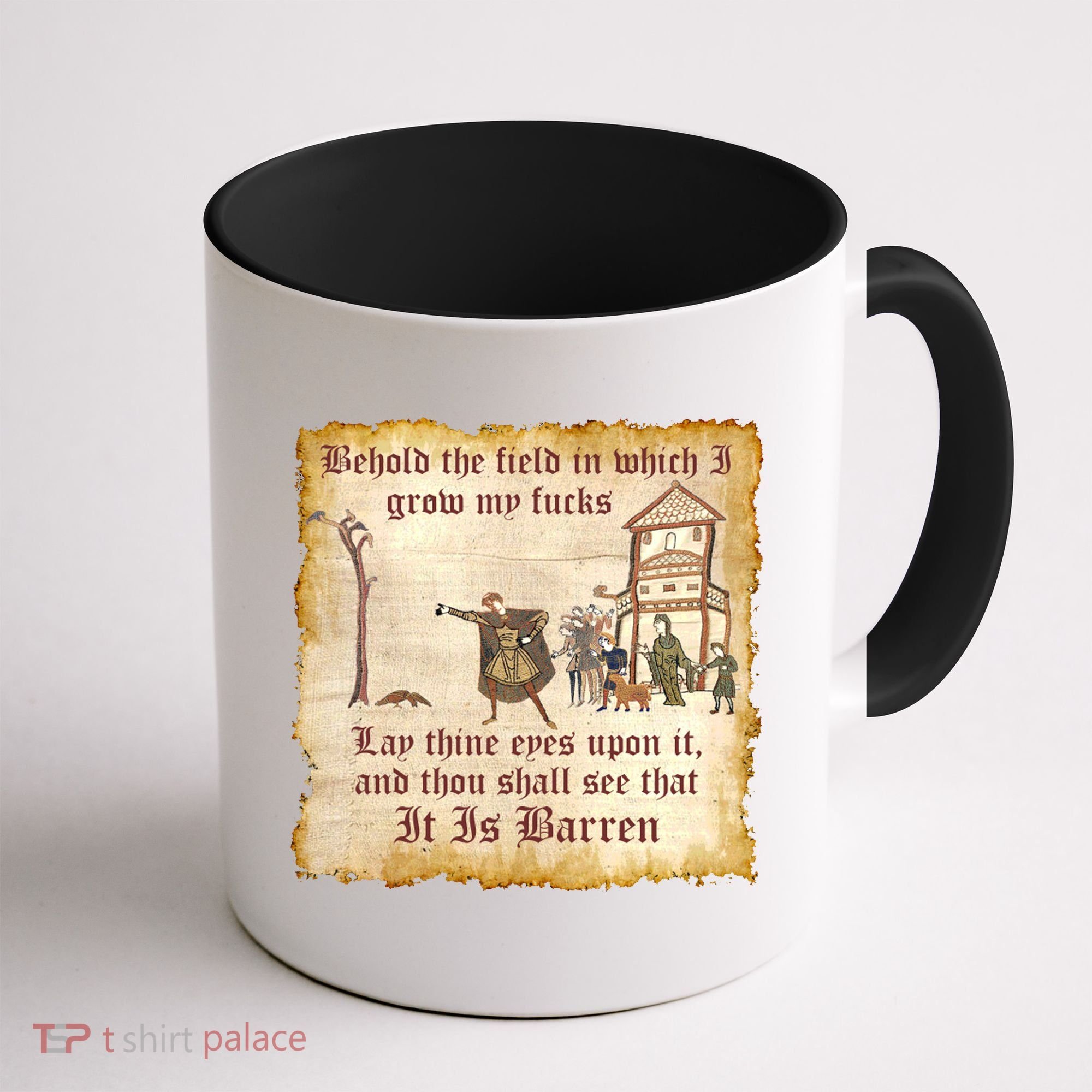 Behold The Field Medieval Dank Meme Coffee Mug