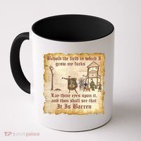 Behold The Field Medieval Dank Meme Coffee Mug thumb 0