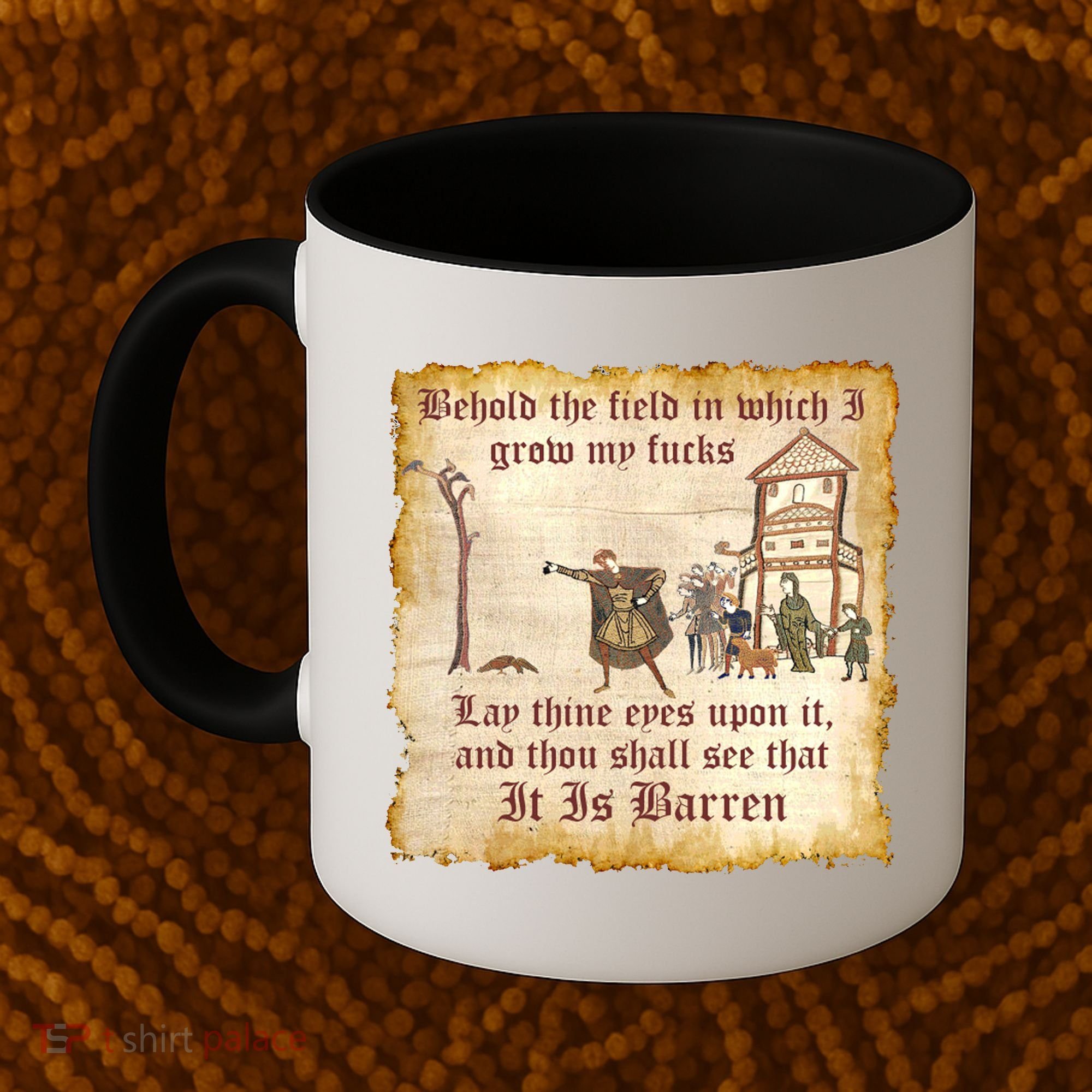 Behold The Field Medieval Dank Meme Coffee Mug