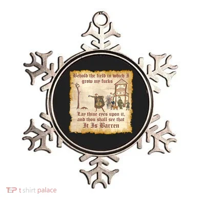 Behold The Field Medieval Dank Meme Ornament