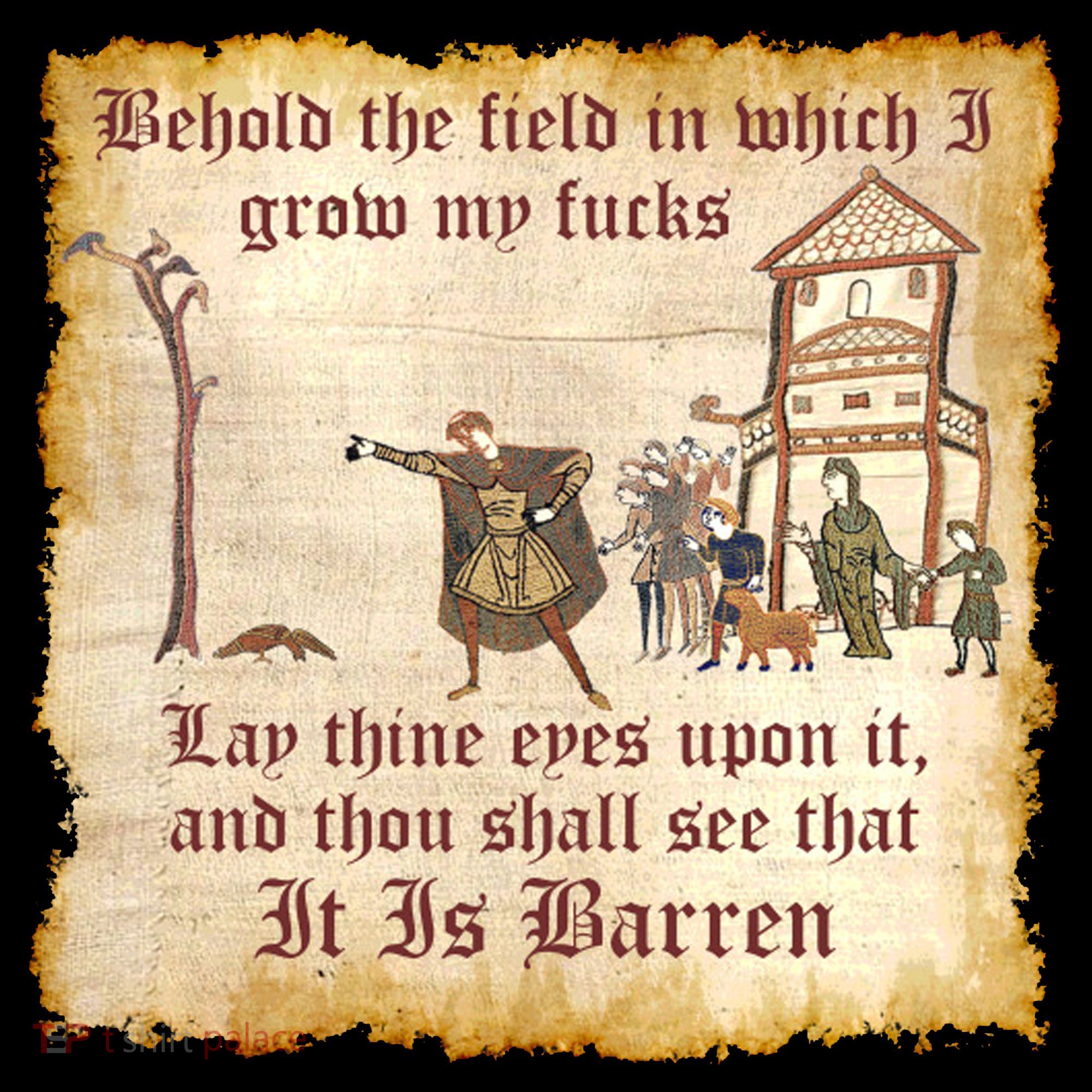 Behold The Field Medieval Dank Meme Baby Bodysuit