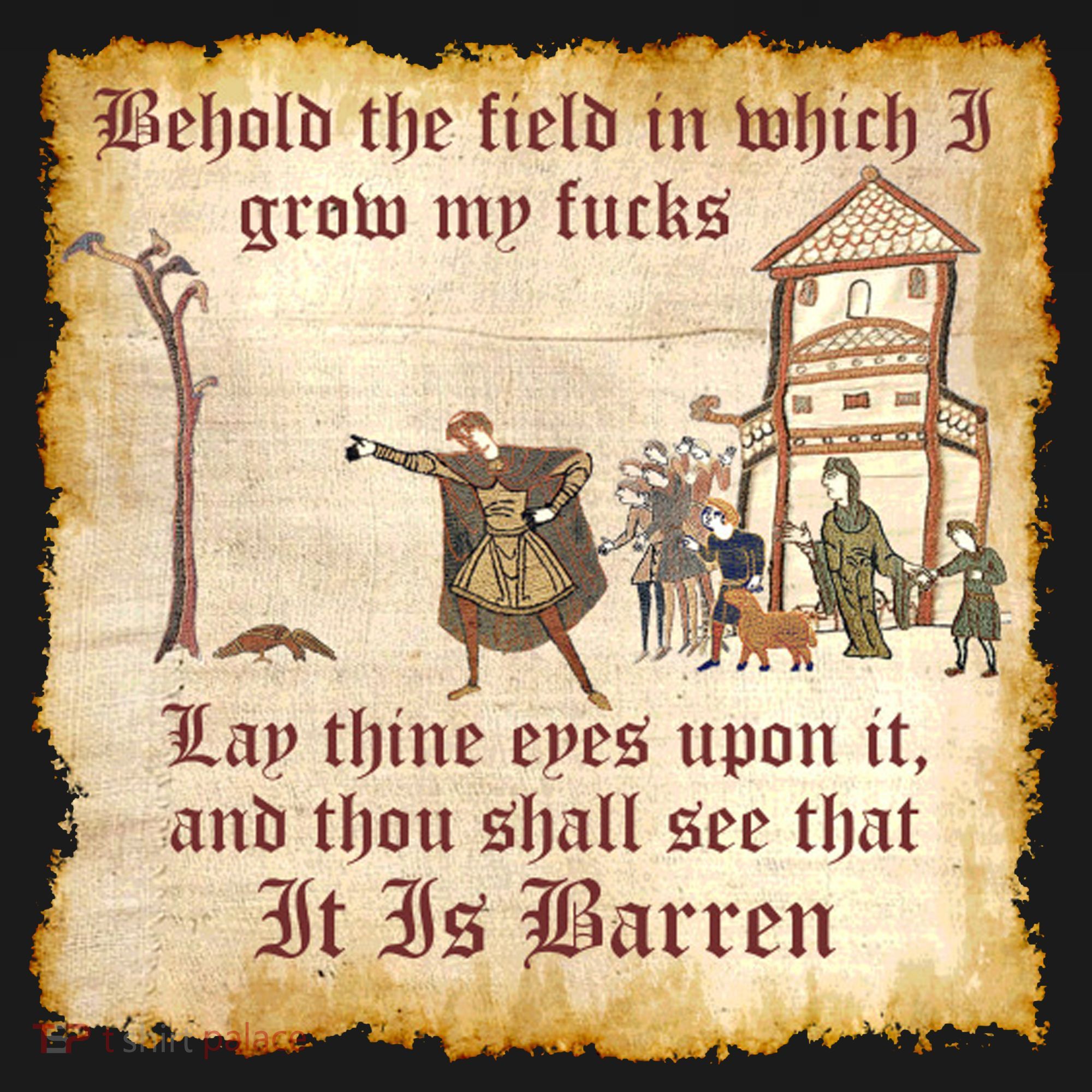 Behold The Field Medieval Dank Meme Women's Long Sleeve Shirt