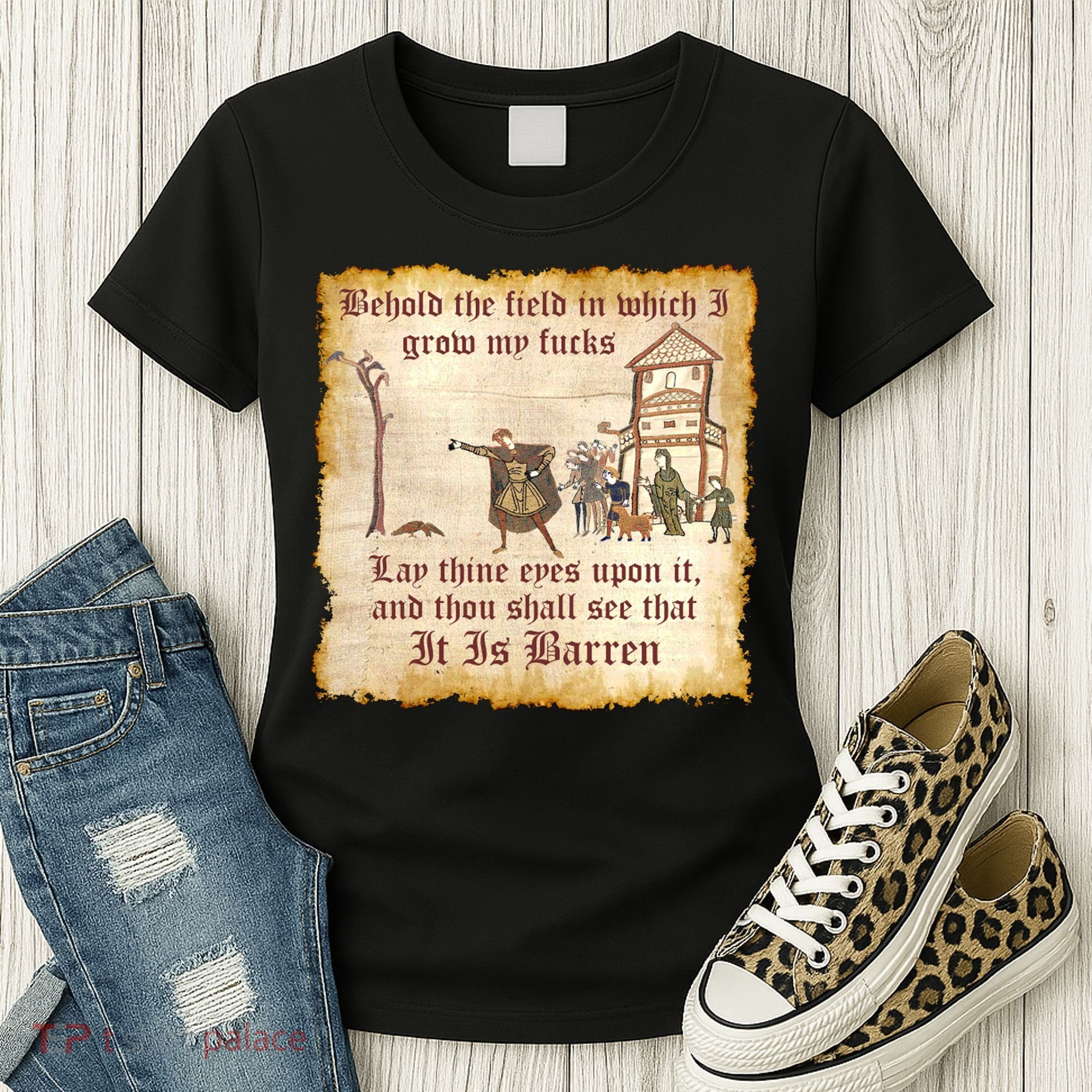 Behold The Field Medieval Dank Meme Women's T-Shirt