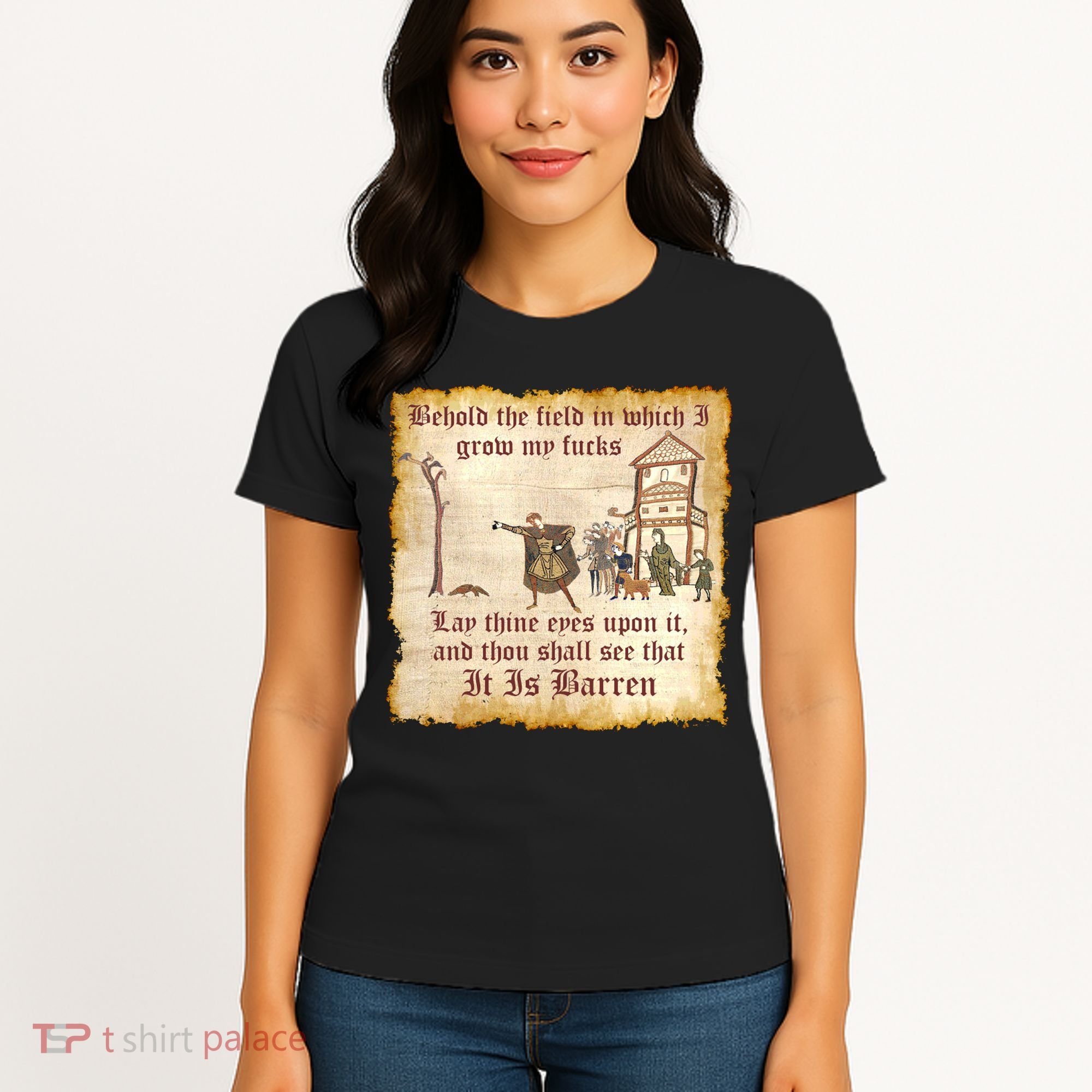 Behold The Field Medieval Dank Meme Women's T-Shirt