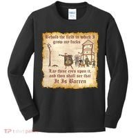 Behold The Field Medieval Dank Meme Kids Long Sleeve Shirt thumb 0